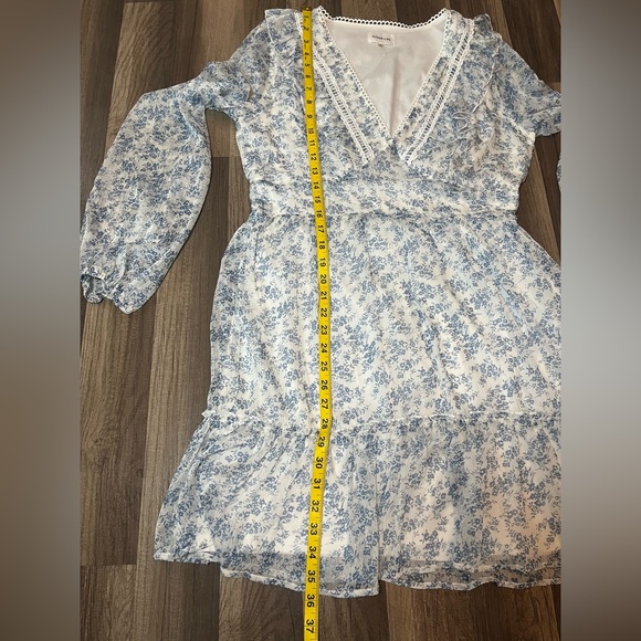 Sugar Lips Stop And Stare Floral Print Ruffled Mini Dress SZ L - Picture 13 of 16